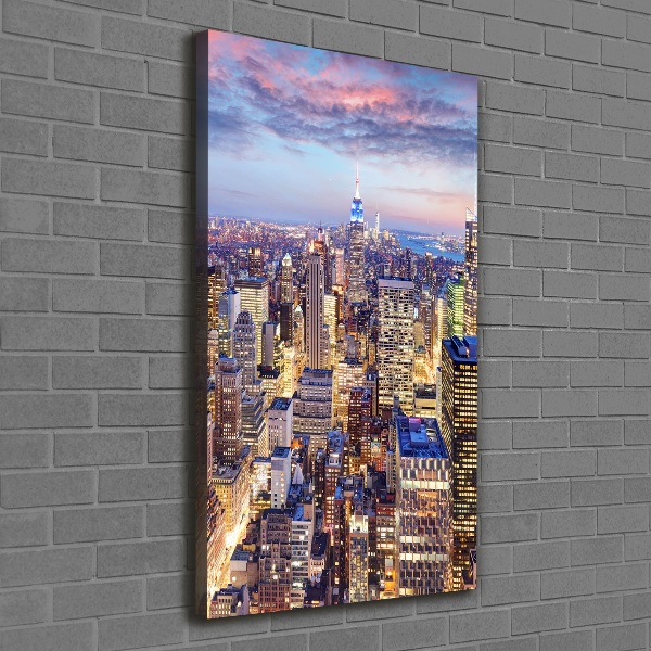 Verticale foto op canvas New York