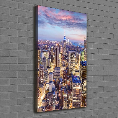 Verticale foto op canvas New York
