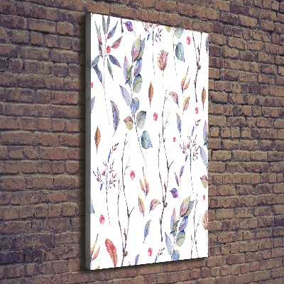 Verticaal schilderij op canvas Eucalyptusbladeren