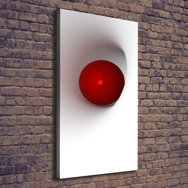 Verticaal canvasschilderij Abstracte bol