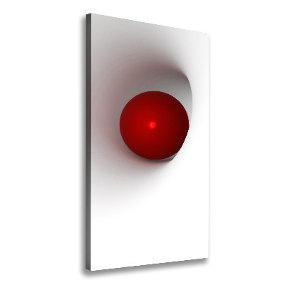 Verticaal canvasschilderij Abstracte bol