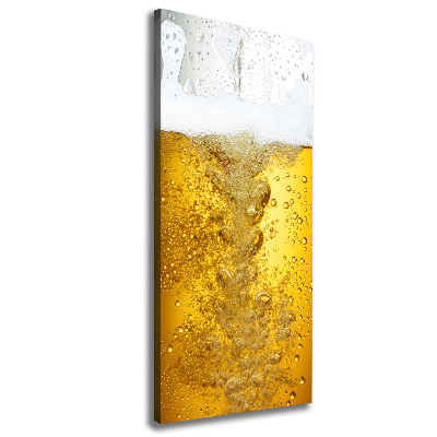 Verticaal canvasschilderij Bier