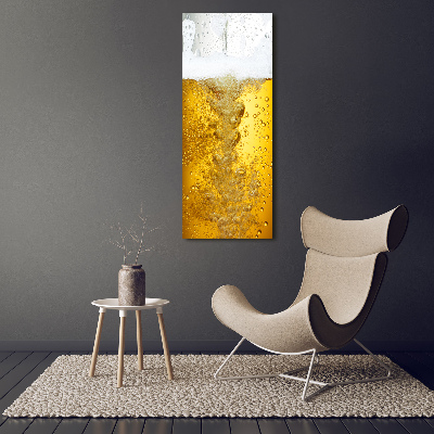 Verticaal canvasschilderij Bier
