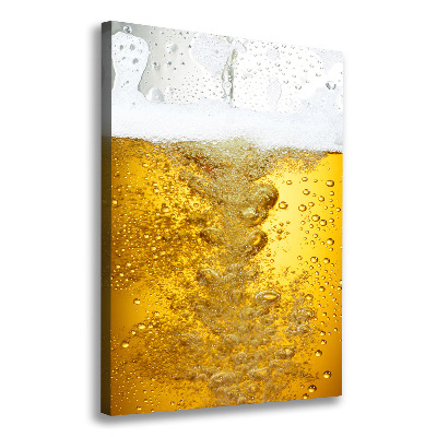 Verticaal canvasschilderij Bier