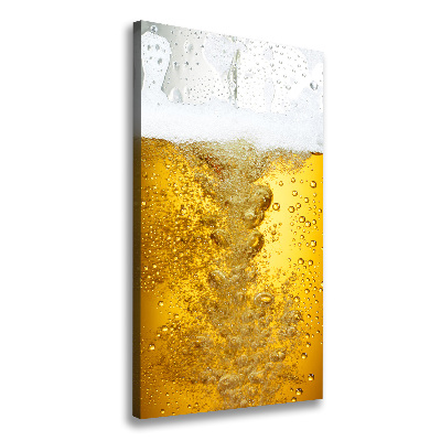 Verticaal canvasschilderij Bier