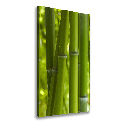 Verticaal schilderij op canvas Bamboebos