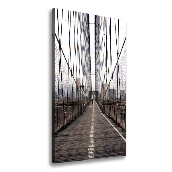 Verticaal canvasschilderij Brooklynbrug