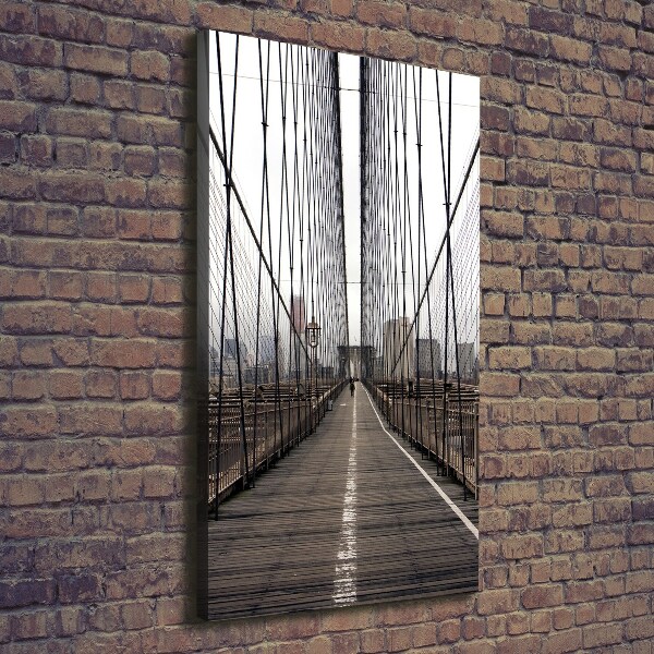 Verticaal canvasschilderij Brooklynbrug
