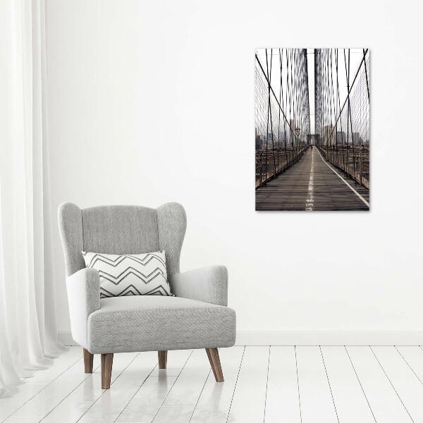 Verticaal canvasschilderij Brooklynbrug