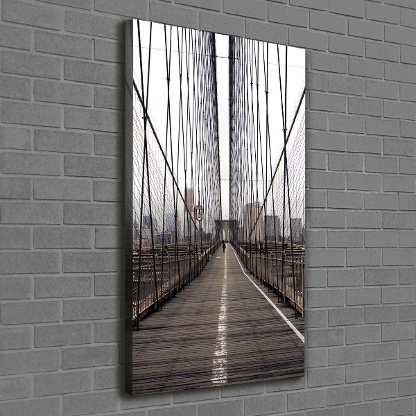 Verticaal canvasschilderij Brooklynbrug