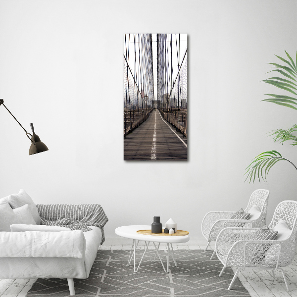 Verticaal canvasschilderij Brooklynbrug