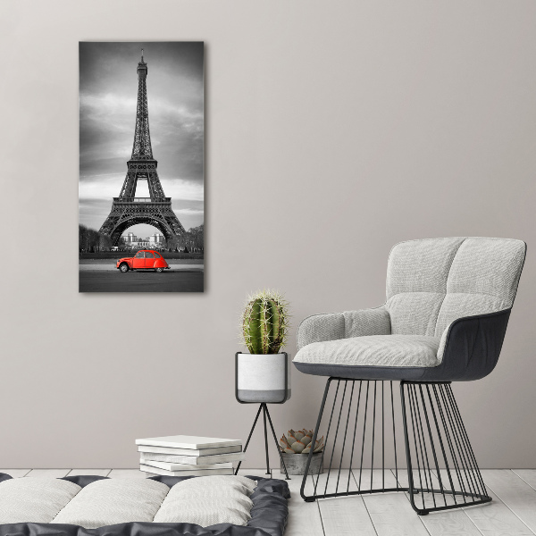 Verticale foto op canvas Eiffeltoren Parijs