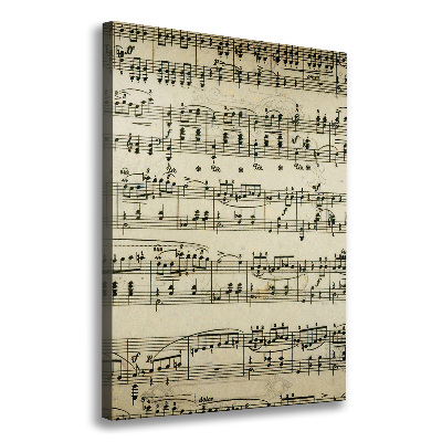 Verticale canvasfoto Aantekeningen over een personeelslid