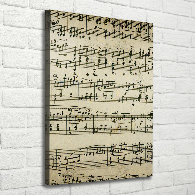 Verticale canvasfoto Aantekeningen over een personeelslid