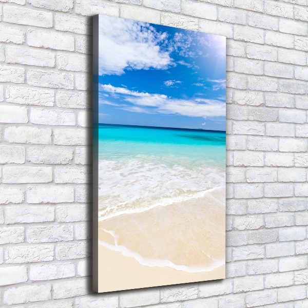 Verticaal canvasschilderij Tropisch strand