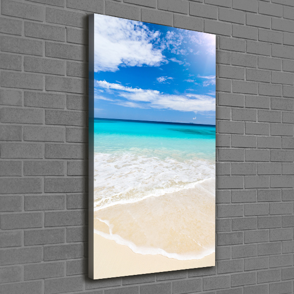 Verticaal canvasschilderij Tropisch strand