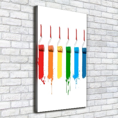 Foto obraz na płótnie pionowy Wałki malarskie