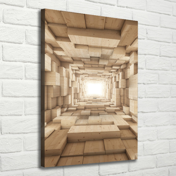 Verticaal schilderij op canvas Kleurrijke stoffen