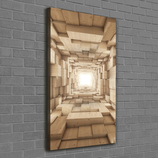 Verticaal schilderij op canvas Kleurrijke stoffen