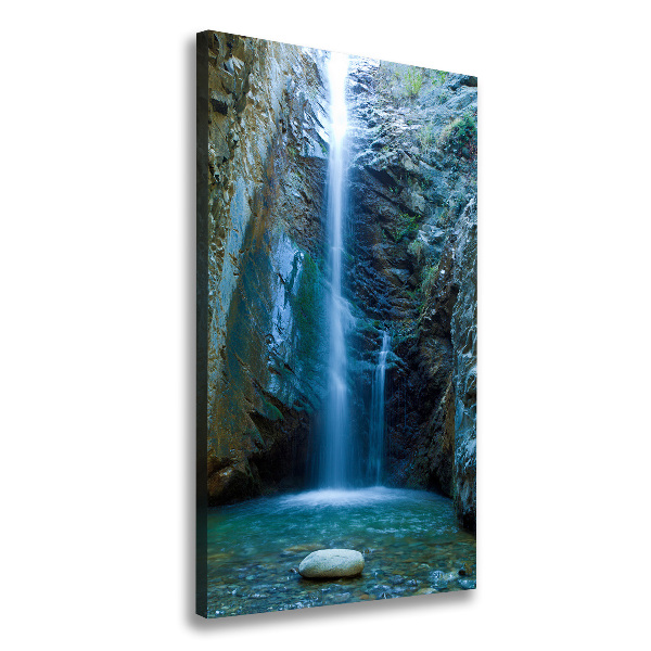 Verticale canvasfoto Waterval