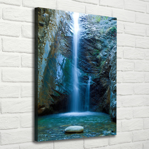 Verticale canvasfoto Waterval