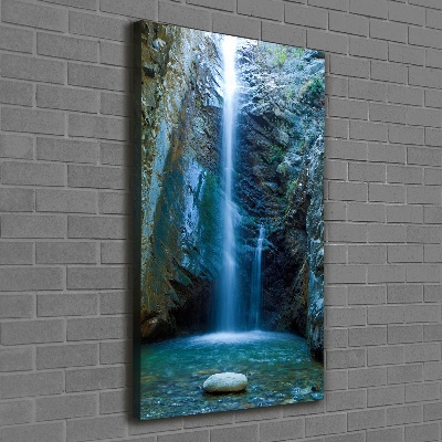 Verticale canvasfoto Waterval