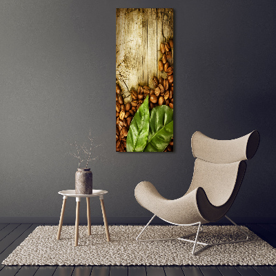 Verticale canvasfoto Koffiebonen