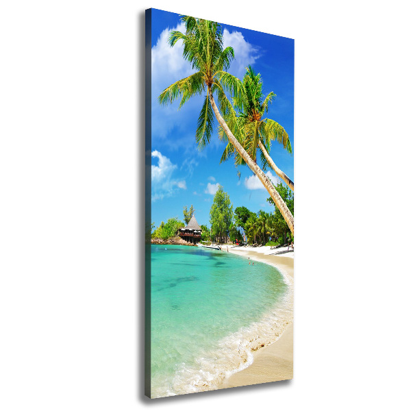 Verticale foto op canvas Tropisch strand