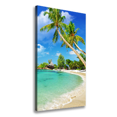 Verticale foto op canvas Tropisch strand