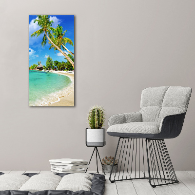 Verticale foto op canvas Tropisch strand