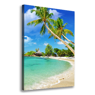 Verticale foto op canvas Tropisch strand