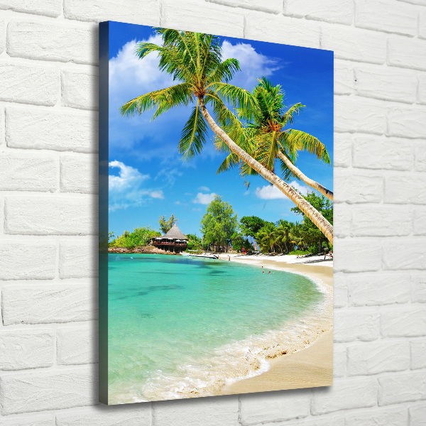 Verticale foto op canvas Tropisch strand