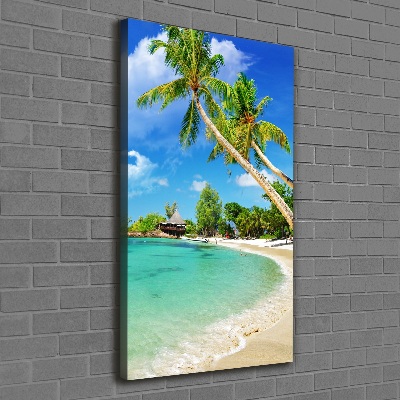 Verticale foto op canvas Tropisch strand