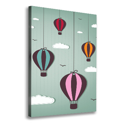 Verticale foto op canvas Vliegende ballonnen