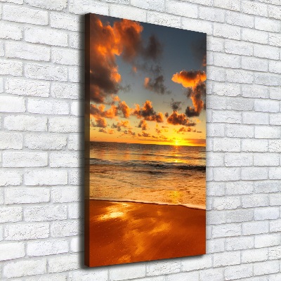 Verticale foto op canvas Australisch strand