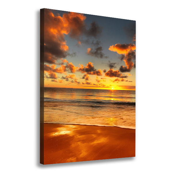 Verticale foto op canvas Australisch strand