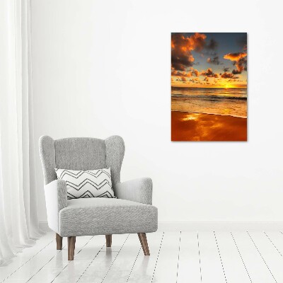 Verticale foto op canvas Australisch strand