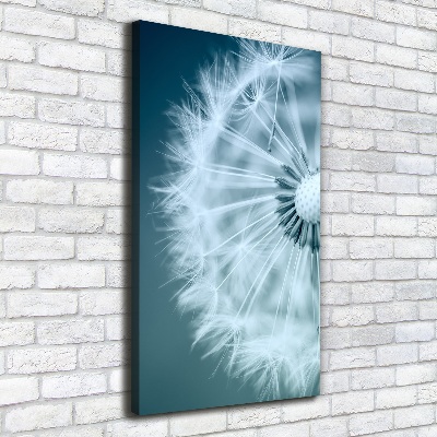 Verticale canvasfoto Paardebloem