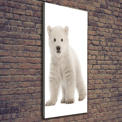 Verticale canvasfoto Ijsbeer