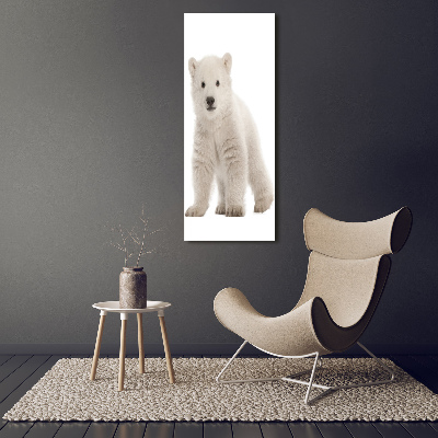 Verticale canvasfoto Ijsbeer