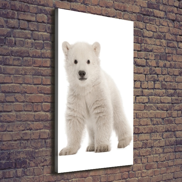 Verticale canvasfoto Ijsbeer