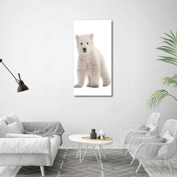 Verticale canvasfoto Ijsbeer