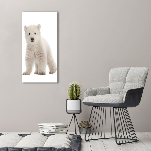 Verticale canvasfoto Ijsbeer