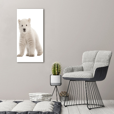 Verticale canvasfoto Ijsbeer