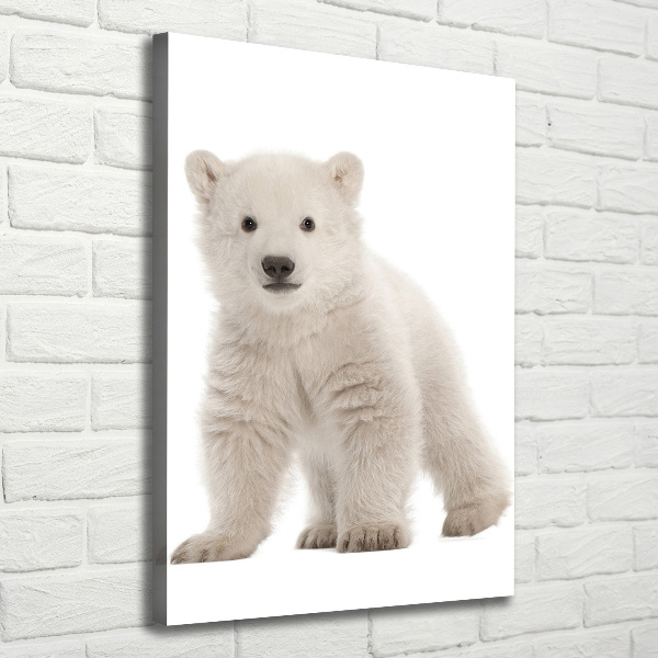 Verticale canvasfoto Ijsbeer