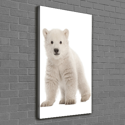 Verticale canvasfoto Ijsbeer
