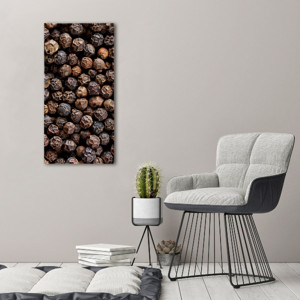 Verticale foto op canvas Peperkorrels