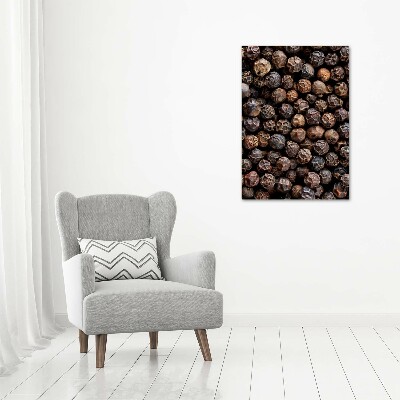Verticale foto op canvas Peperkorrels