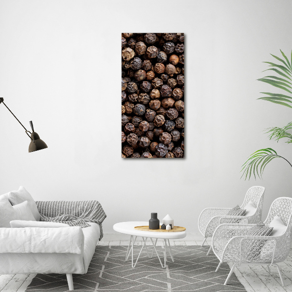 Verticale foto op canvas Peperkorrels