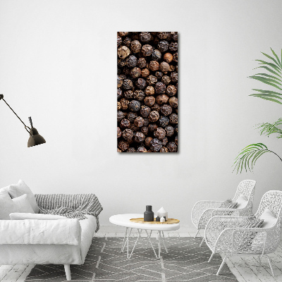 Verticale foto op canvas Peperkorrels
